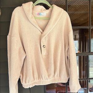 Free People BEACH Cozy Pullover in Cream